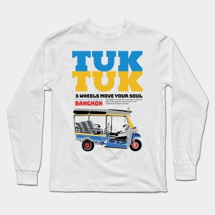 Tuk Tuk Bangkok Thailand Transportation Long Sleeve T-Shirt